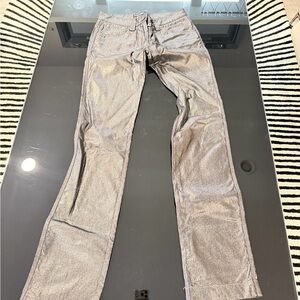 Shiny Silver Pants